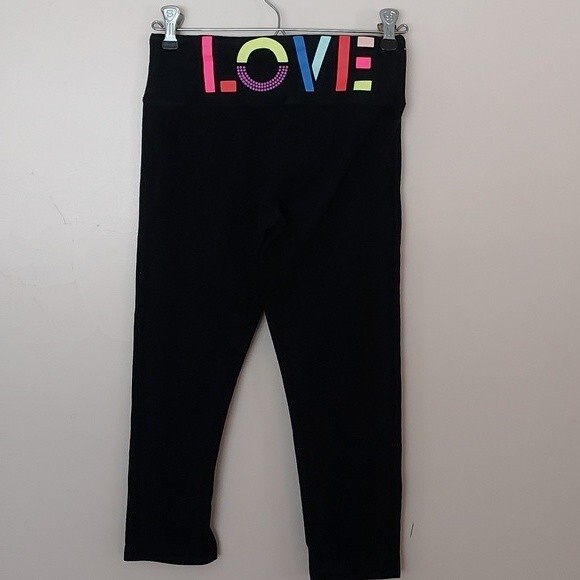 SO INTIMATES XS Love‎ Crop Capri  Leggings Yoga Exercise Gym - Picture 1 of 5